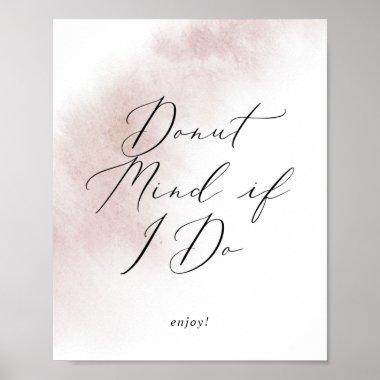Watercolor Wash | Blush Donut Mind If I Do Sign