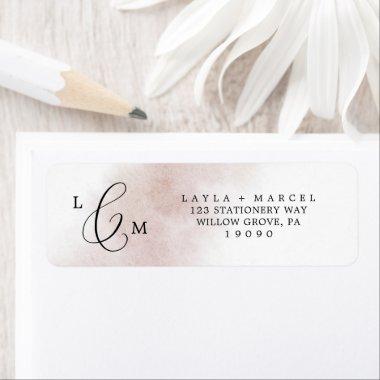 Watercolor Wash | Blush Return Address Label