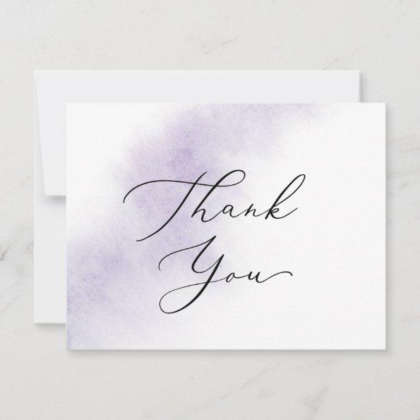 Watercolor Wash | Purple Thank You Invitations