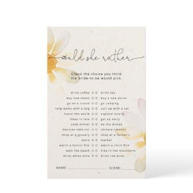 Watercolor wildflower  game