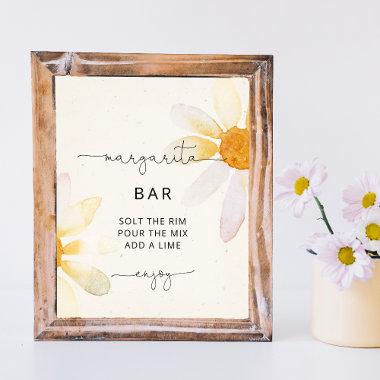 Watercolor wildflower margarita Bar Sign