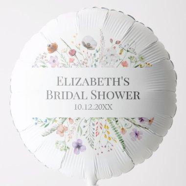 Watercolor Wildflower Meadow  Balloon