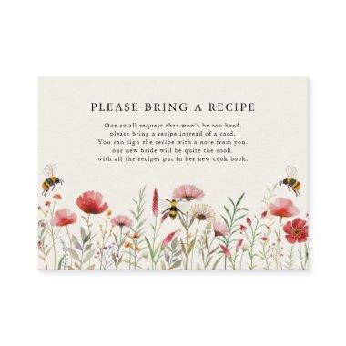 Watercolor Wildflower Meant To Bee Recipe Request Enclosure