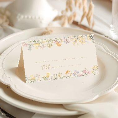 Watercolor Wildflower Wedding Place