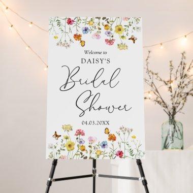 Watercolor Wildflower Welcome  Sign