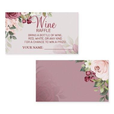 Watercolor Wine raffle ticket