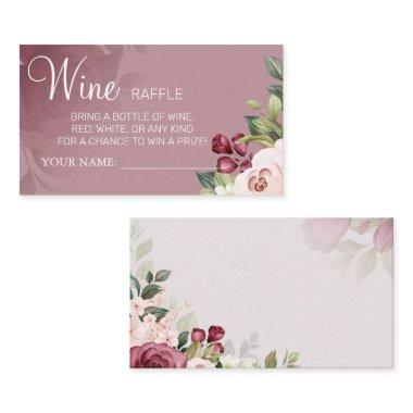 Watercolor Wine raffle ticket