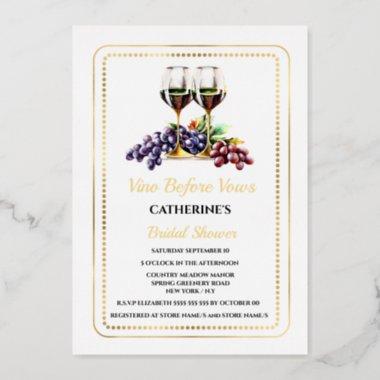 Watercolor wine tasting pairing winery country foil Invitations