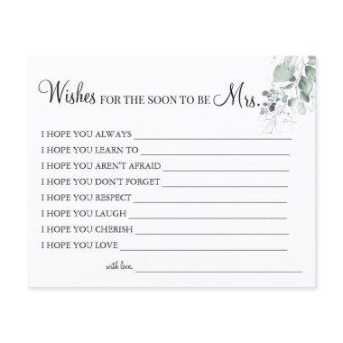 Watercolor Wishes for the Soon to be Mrs  Flyer