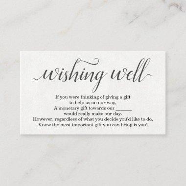 Watercolor Wishing Well for Wedding Invitations