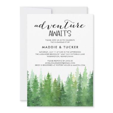 Watercolor Woodland Engagement Party