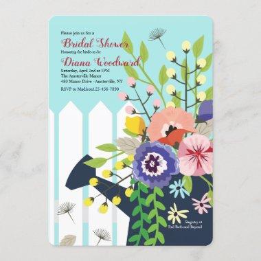 Watering Can Blossoms Invitations