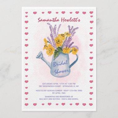Watering Can Shower Invitations