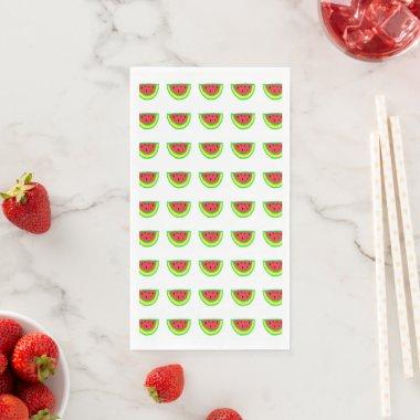 Watermelon Patterns Birthday Baby Showers Cute Paper Guest Towels