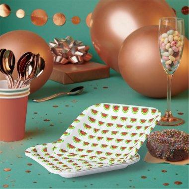 Watermelon Patterns Birthday Baby Showers Cute Paper Plates