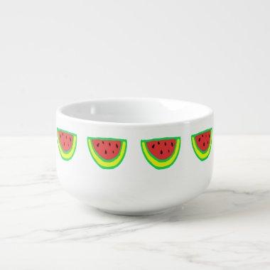 Watermelon Patterns Birthday Baby Showers Favors Soup Mug