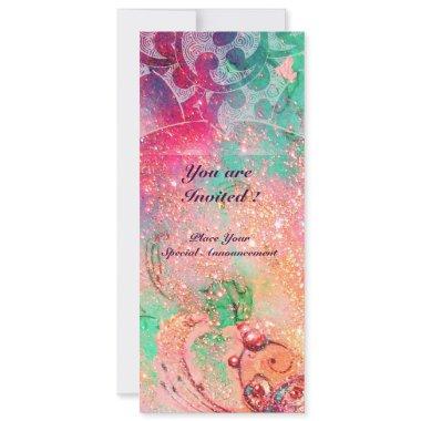 WAVES , bright red green blue pink gold sparkles