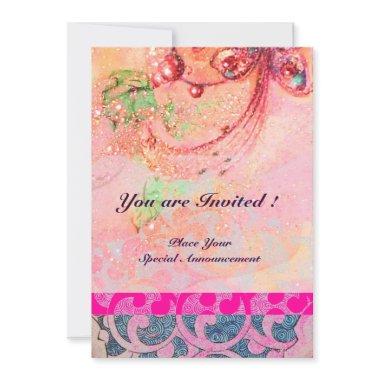 WAVES , bright red green yellow blue pink sparkles