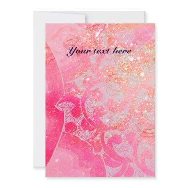 WAVES RUBY, bright red blue pink gold sparkles