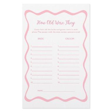 Wavy Pink  Guess the Age Game