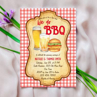 We do BBQ barbecue bridal shower couples shower Invitations