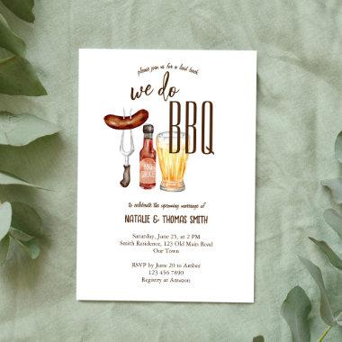 We do BBQ barbecue bridal shower couples shower Invitations