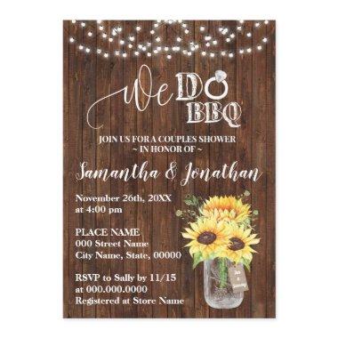 We do bbq couple shower sunflowers country wedding