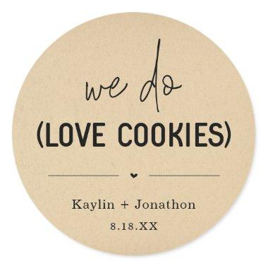 We Do Love Cookies Wedding Favor Label