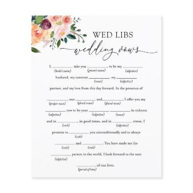 Wed Libs Wedding Vows  Game