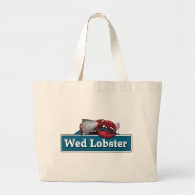 Wed Lobster Large Tote Bag