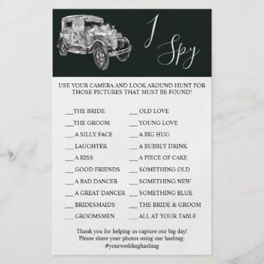 Weddin Car | Wedding Reception | I Spy Game Invitations Flyer
