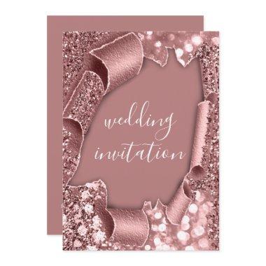 Wedding 3D Cart Effect Frame Rose Blush Royals