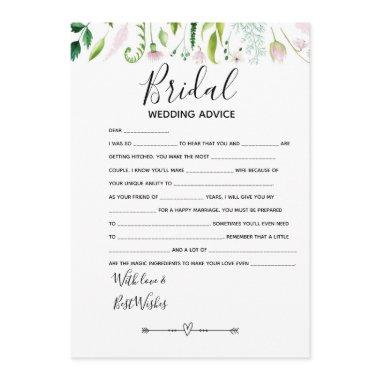 wedding advice bride know bridal baby shower game Invitations