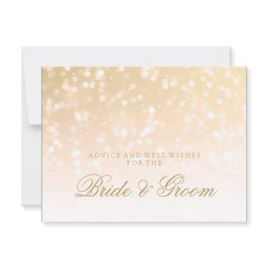 Wedding Advice Gold Bokeh Sparkle Lights