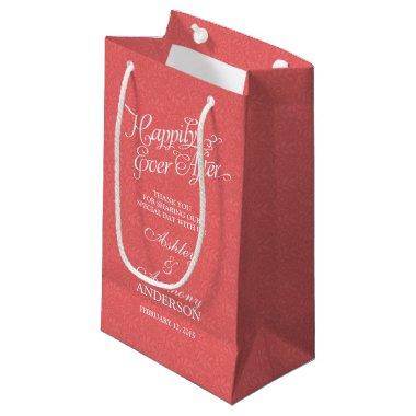 Wedding Bag Happily Ever After Coral White Lace