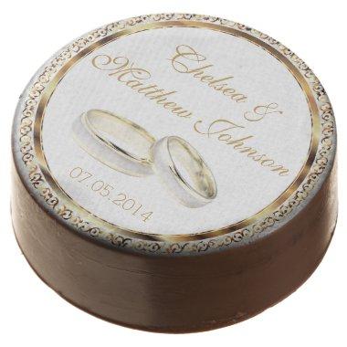 Wedding Bands for the Bride and Groom Chocolate Covered Oreo