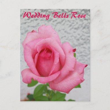 Wedding Bells Rose flower - snail mail postInvitations