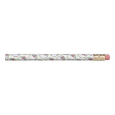 Wedding Birthday  Floral Round Cake Pencil