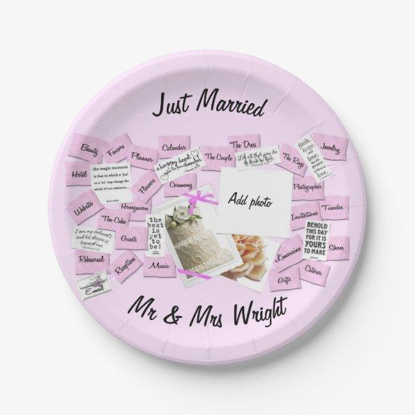 Wedding  Bachorlette Paper Plate