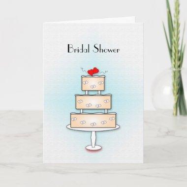 Wedding Cake, Bridal Shower Invitations