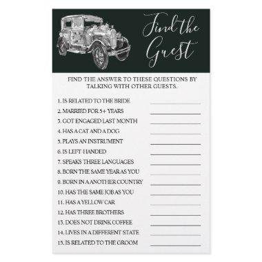 Wedding Car Find the Guest  Game  Flyer