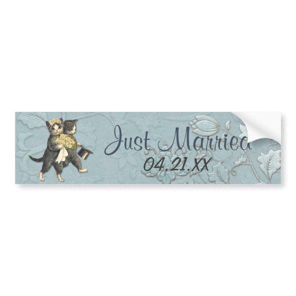Wedding Cats Bumper Sticker