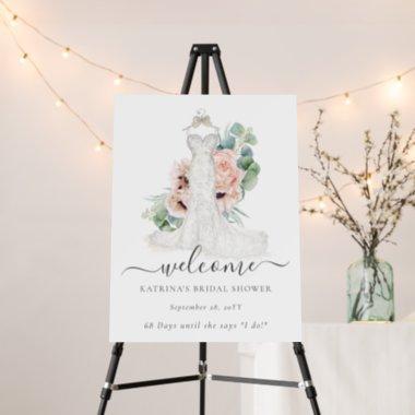 Wedding Countdown Bridal Shower Welcome Sign