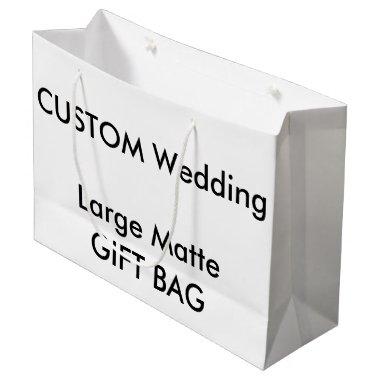 Wedding Custom Gift Bag MATTE LARGE 12.5" x 9"