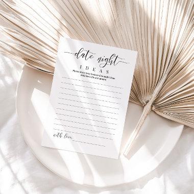 Wedding Date Night Ideas Invitations