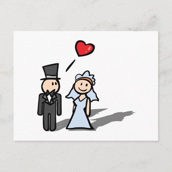 "Wedding Day" couple design PostInvitations