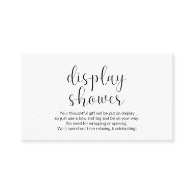 Wedding Display Shower, Minimal, Black, Enclosure