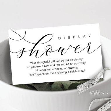Wedding Display Shower, Modern elegance minimal Enclosure Invitations