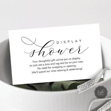 Wedding Display Shower, Modern elegance minimal Enclosure Invitations