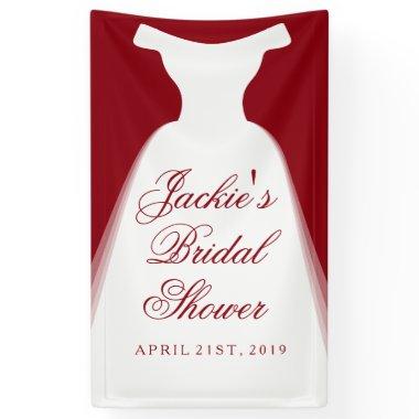 Wedding Dress Bridal Shower Banner